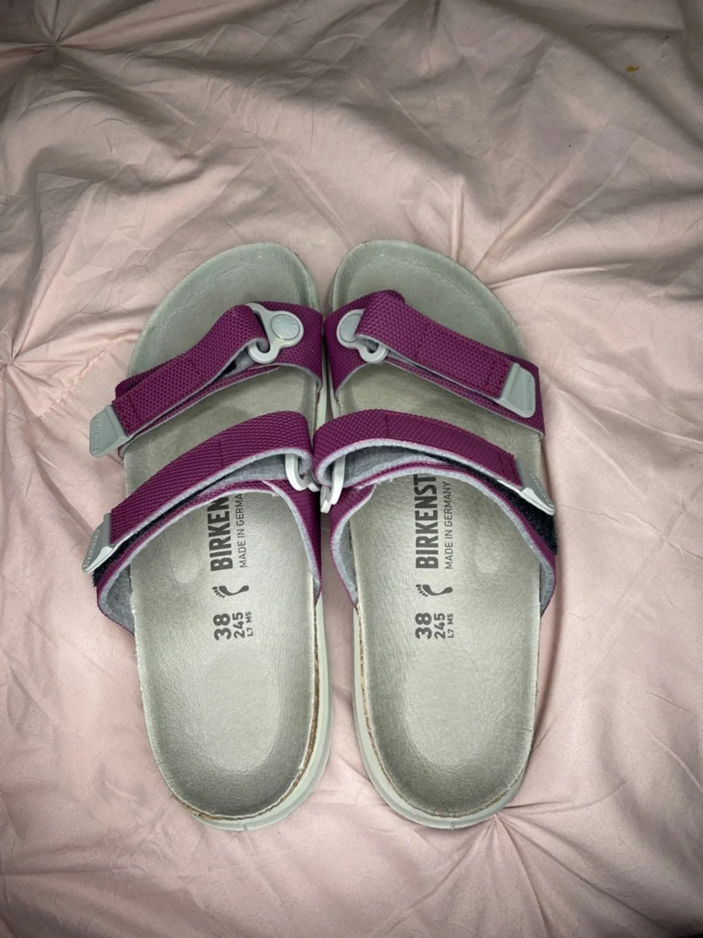 Birkenstock Kalahari Purple Pepper Safaris Women’s Like New Size 38 - Picture 3 of 7